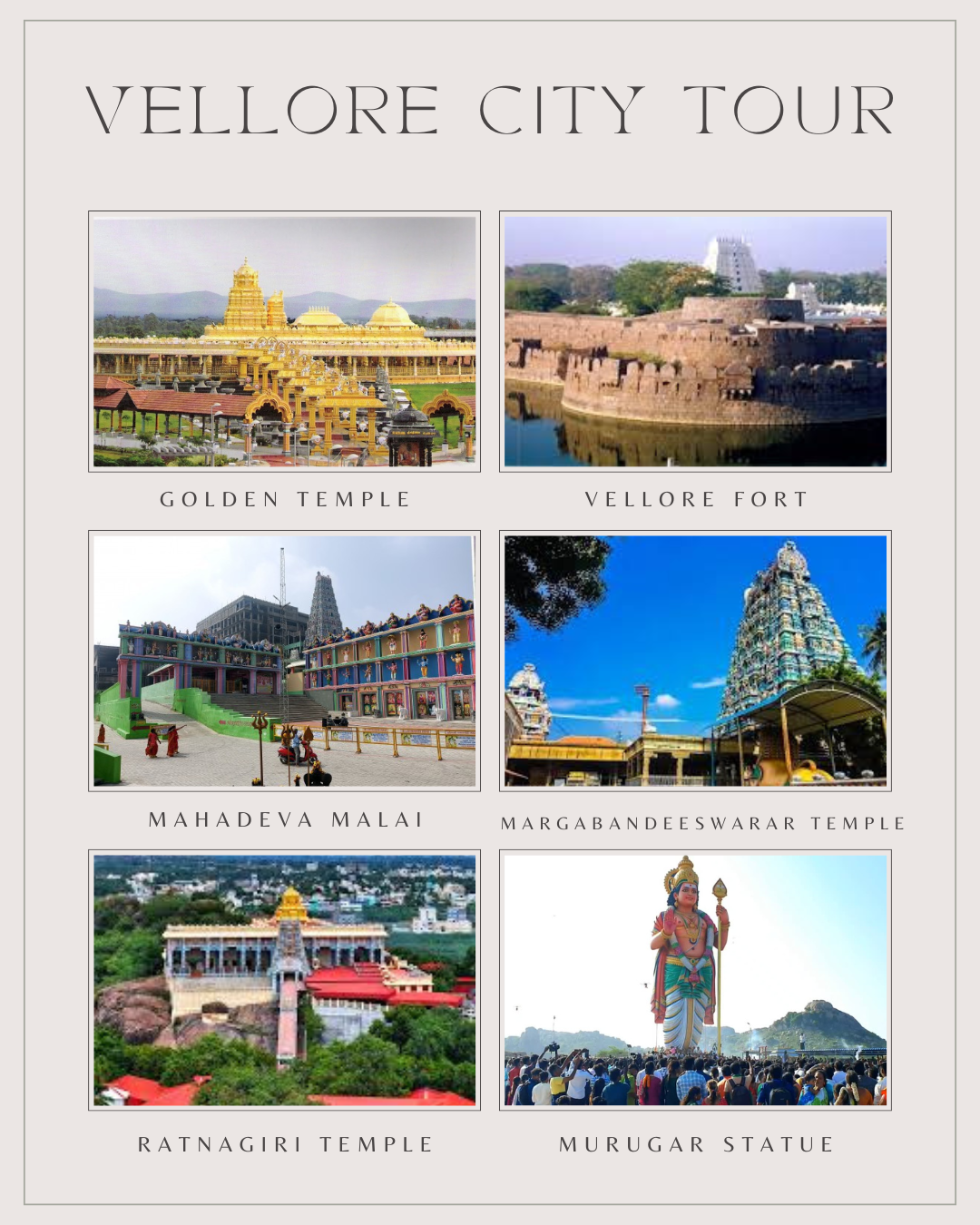 Vellore Sightseeing Tour